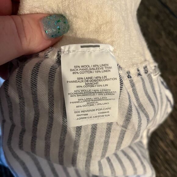 J. Crew Mixed Media High Low Shirt sz L EUC - Picture 5 of 5